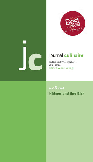 Buchcover journal culinaire. Kultur und Wissenschaft des Essens  | EAN 9783941121263 | ISBN 3-941121-26-X | ISBN 978-3-941121-26-3
