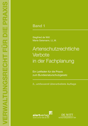 Buchcover Artenschutzrechtliche Verbote in der Fachplanung | Siegfried de Witt | EAN 9783941136304 | ISBN 3-941136-30-5 | ISBN 978-3-941136-30-4