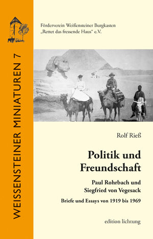 Buchcover Politik und Freundschaft | Rolf Rieß | EAN 9783941306417 | ISBN 3-941306-41-3 | ISBN 978-3-941306-41-7