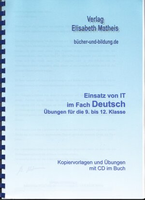 Buchcover Übungen Deutsch Klasse 9 bis 12 | Elisabeth Matheis | EAN 9783941409019 | ISBN 3-941409-01-8 | ISBN 978-3-941409-01-9