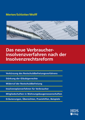 Buchcover Das neue Verbraucherinsolvenzverfahren nach der Insolvenzrechtsreform | Michael Merten | EAN 9783941480728 | ISBN 3-941480-72-3 | ISBN 978-3-941480-72-8
