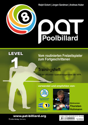 Buchcover PAT Pool Billard Trainingsheft Level 1 | Ralph Eckert | EAN 9783941484610 | ISBN 3-941484-61-3 | ISBN 978-3-941484-61-0