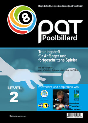 Buchcover PAT Pool Billard Trainingsheft Level 2 | Ralph Eckert | EAN 9783941484627 | ISBN 3-941484-62-1 | ISBN 978-3-941484-62-7