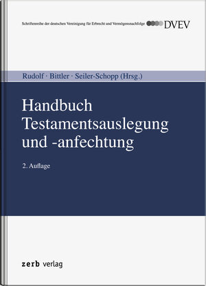 Buchcover Handbuch Testamentsauslegung und -anfechtung  | EAN 9783941586598 | ISBN 3-941586-59-9 | ISBN 978-3-941586-59-8