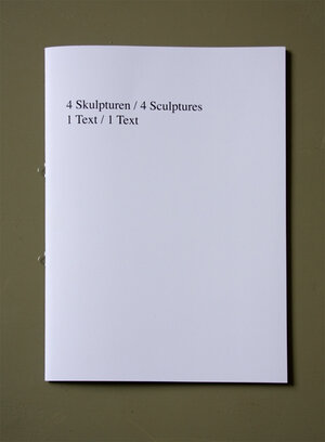 Buchcover 4 Skulpturen / 4 Sculptures | Jochen Weber | EAN 9783941613706 | ISBN 3-941613-70-7 | ISBN 978-3-941613-70-6