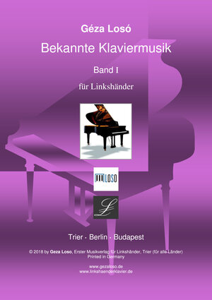 Buchcover Bekannte Klaviermusik Band I für Linkshänder  | EAN 9783941616042 | ISBN 3-941616-04-8 | ISBN 978-3-941616-04-2