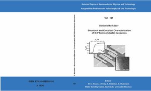 Buchcover Structural and Electrical Characterization of III-V Semiconductor Nanowires | Stefanie Morkötter | EAN 9783941650916 | ISBN 3-941650-91-2 | ISBN 978-3-941650-91-6