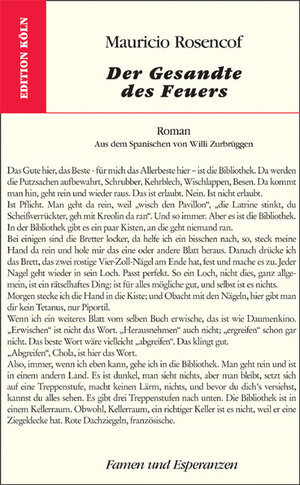 Buchcover Der Gesandte des Feuers | Mauricio Rosencof | EAN 9783941795082 | ISBN 3-941795-08-2 | ISBN 978-3-941795-08-2