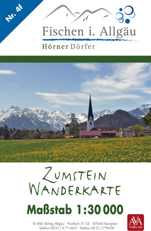 Buchcover Zumstein Wanderkarte Fischen  | EAN 9783941869288 | ISBN 3-941869-28-0 | ISBN 978-3-941869-28-8