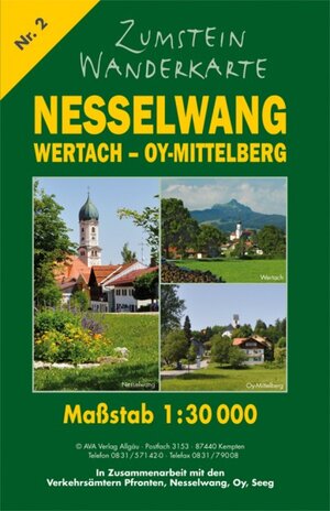 Buchcover Zumstein Wanderkarte Nesselwang - Wertach - Oy-Mittelberg  | EAN 9783941869301 | ISBN 3-941869-30-2 | ISBN 978-3-941869-30-1