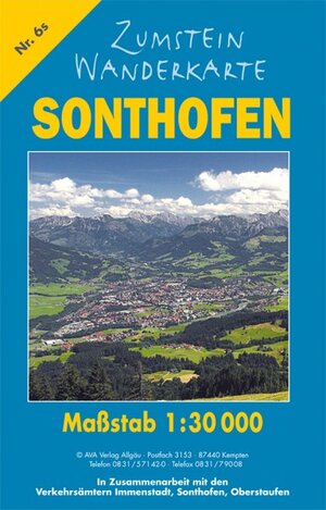 Buchcover Zumstein Wanderkarte Sonthofen  | EAN 9783941869882 | ISBN 3-941869-88-4 | ISBN 978-3-941869-88-2