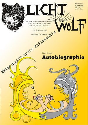 Buchcover Lichtwolf Nr. 38 ("Autobiographie") | Michael Helming | EAN 9783941921139 | ISBN 3-941921-13-4 | ISBN 978-3-941921-13-9