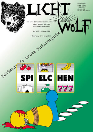 Buchcover Lichtwolf Nr. 45 ("Spielchen") | Marc Hieronimus | EAN 9783941921375 | ISBN 3-941921-37-1 | ISBN 978-3-941921-37-5