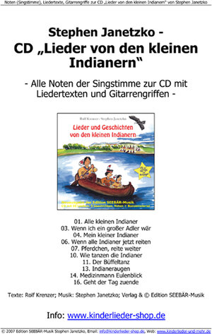 Buchcover Noten "Indianer-Lieder" von Stephen Janetzko | Stephen Janetzko | EAN 9783941923102 | ISBN 3-941923-10-2 | ISBN 978-3-941923-10-2
