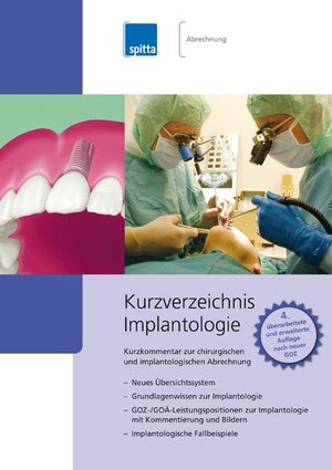 Buchcover Kurzverzeichnis Implantologie | Sandra Steverding | EAN 9783941964792 | ISBN 3-941964-79-8 | ISBN 978-3-941964-79-2