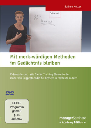Buchcover Mit merk-würdigen Methoden im Gedächtnis bleiben | Barbara Messer | EAN 9783941965881 | ISBN 3-941965-88-3 | ISBN 978-3-941965-88-1