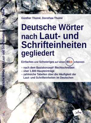 Buchcover Deutsche Wörter nach Laut- und Schrifteinheiten gegliedert | Prof. Dr. Günther Thomé | EAN 9783942122214 | ISBN 3-942122-21-9 | ISBN 978-3-942122-21-4
