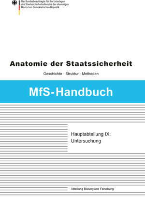 Buchcover Hauptabteilung IX | Roger Engelmann | EAN 9783942130103 | ISBN 3-942130-10-6 | ISBN 978-3-942130-10-3