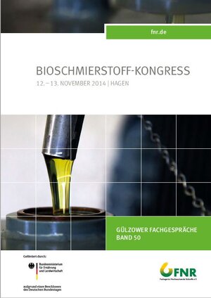 Buchcover Band 50: Bioschmierstoff-Kongress 2014 | EAN 9783942147262 | ISBN 3-942147-26-2 | ISBN 978-3-942147-26-2