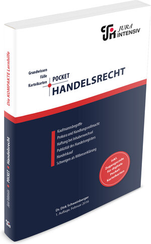 Buchcover Pocket Handelsrecht | Dirk Schweinberger | EAN 9783942174404 | ISBN 3-942174-40-5 | ISBN 978-3-942174-40-4