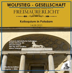 Buchcover Freimaurerische Inhalte des Neuen Gartens in Potsdam (Teil I) - Kolloquium in Potsdam am 14.08.2021  | EAN 9783942187442 | ISBN 3-942187-44-2 | ISBN 978-3-942187-44-2