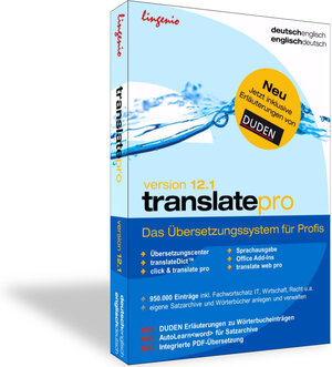 Buchcover translate pro 12.1 Deutsch-Englisch  | EAN 9783942253185 | ISBN 3-942253-18-6 | ISBN 978-3-942253-18-5