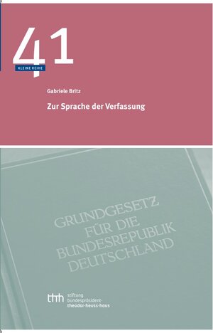 Buchcover Zur Sprache der Verfassung | Gabriele Britz | EAN 9783942302197 | ISBN 3-942302-19-5 | ISBN 978-3-942302-19-7