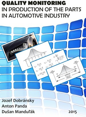 Buchcover QUALITY MONITORING OF COMPONENT MANUFACTURING FOR AUTOMOTIVE INDUSTRY | Jozef Dobransky | EAN 9783942303361 | ISBN 3-942303-36-1 | ISBN 978-3-942303-36-1