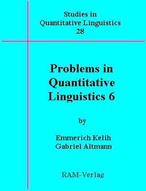 Buchcover Studies in Quantitative Linguistics 28 | Emmerich Kelih | EAN 9783942303576 | ISBN 3-942303-57-4 | ISBN 978-3-942303-57-6