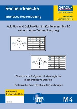Buchcover M4 - Rechendreiecke im Zahlenraum bis 20 | Cornelia Henkel | EAN 9783942352048 | ISBN 3-942352-04-4 | ISBN 978-3-942352-04-8