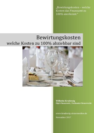 Buchcover Bewirtungskosten | Wilhelm Krudewig | EAN 9783942361392 | ISBN 3-942361-39-6 | ISBN 978-3-942361-39-2