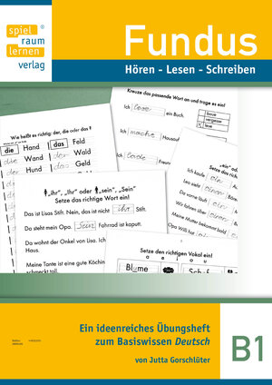 Buchcover Fundus: Hören - Lesen - Schreiben | Jutta Gorschlüter | EAN 9783942376013 | ISBN 3-942376-01-6 | ISBN 978-3-942376-01-3
