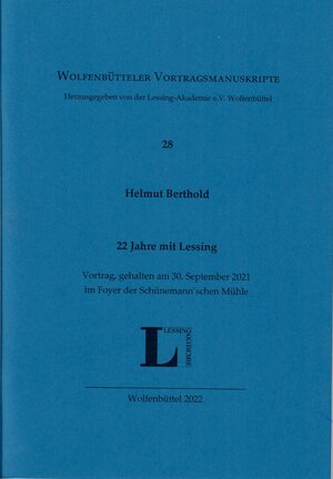 Buchcover Wolfenbüttler Vortragsmanuskripte, Heft 28 | Helmut Berthold | EAN 9783942675376 | ISBN 3-942675-37-4 | ISBN 978-3-942675-37-6