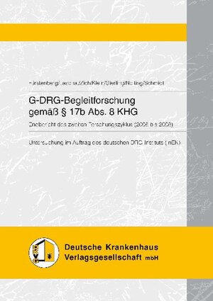 Buchcover G-DRG-Begleitforschung gem. § 17b Abs. 8 KHG | Dr. med. Torsten Fürstenberg | EAN 9783942734004 | ISBN 3-942734-00-1 | ISBN 978-3-942734-00-4