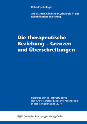 Buchcover Die therapeutische Beziehung – Grenzen und Überschreitungen  | EAN 9783942761505 | ISBN 3-942761-50-5 | ISBN 978-3-942761-50-5