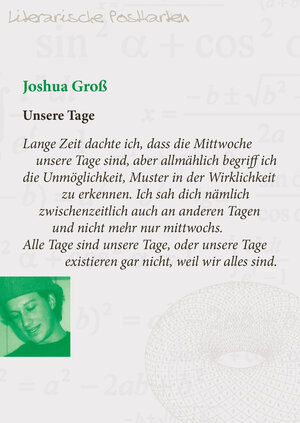 Buchcover Unsere Tage | Joshua Groß | EAN 9783942794107 | ISBN 3-942794-10-1 | ISBN 978-3-942794-10-7