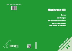 Buchcover Mathematik 8 G | Manfred Schmitt | EAN 9783942896085 | ISBN 3-942896-08-7 | ISBN 978-3-942896-08-5