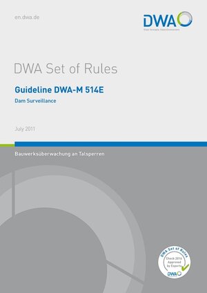 Buchcover Guideline DWA-M 514E Dam Surveillance  | EAN 9783942964548 | ISBN 3-942964-54-6 | ISBN 978-3-942964-54-8