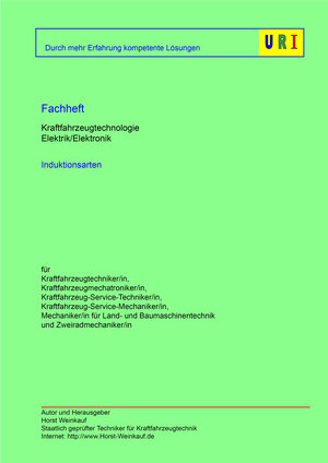 Buchcover Fachheft Induktionsarten | Horst Weinkauf | EAN 9783943083002 | ISBN 3-943083-00-4 | ISBN 978-3-943083-00-2