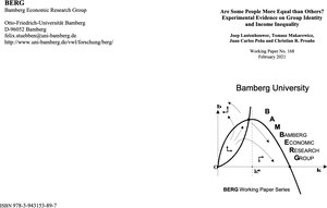 Buchcover Are Some People More Equal than Others? Experimental Evidence on Group Identity and Income Inequality | Joep Lustenhouwer | EAN 9783943153897 | ISBN 3-943153-89-4 | ISBN 978-3-943153-89-7