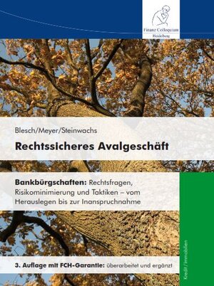 Buchcover Rechtssicheres Avalgeschäft | Günter Blesch | EAN 9783943170672 | ISBN 3-943170-67-5 | ISBN 978-3-943170-67-2