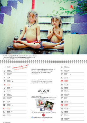Buchcover Der devayani yoga Kinder-Charity-Kalender 2015 | Eva Holl | EAN 9783943234046 | ISBN 3-943234-04-5 | ISBN 978-3-943234-04-6