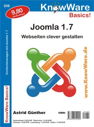 Buchcover Joomla 1.7 | Astrid Günther | EAN 9783943252002 | ISBN 3-943252-00-0 | ISBN 978-3-943252-00-2