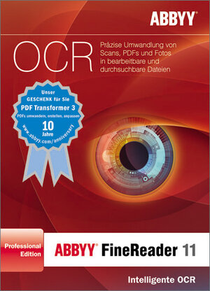 Buchcover ABBYY FineReader 11 Professional Edition Deutsche Version Anniversary Promotion  | EAN 9783943316001 | ISBN 3-943316-00-9 | ISBN 978-3-943316-00-1