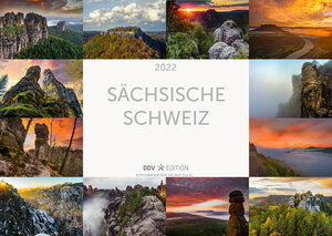 Buchcover Kalender 2022 „Sächsische Schweiz“ A3  | EAN 9783943444988 | ISBN 3-943444-98-8 | ISBN 978-3-943444-98-8