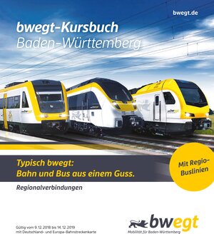 Buchcover Kursbuch Baden-Württemberg 2019  | EAN 9783943551105 | ISBN 3-943551-10-5 | ISBN 978-3-943551-10-5