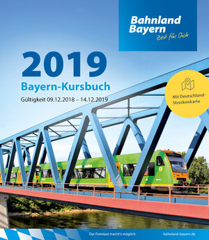 Buchcover Bayern-Kursbuch 2019  | EAN 9783943551112 | ISBN 3-943551-11-3 | ISBN 978-3-943551-11-2