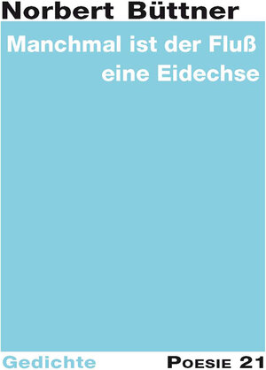 Buchcover Manchmal ist der Fluß eine Eidechse | Norbert Büttner | EAN 9783943599282 | ISBN 3-943599-28-0 | ISBN 978-3-943599-28-2