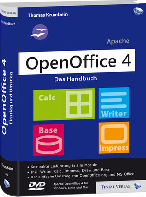 Buchcover OpenOffice 4 | Thomas Krumbein | EAN 9783943771046 | ISBN 3-943771-04-0 | ISBN 978-3-943771-04-6