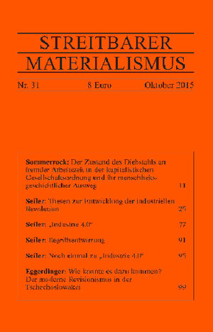 Buchcover Streitbarer Materialismus Nummer 31 | Helge Sommerrock | EAN 9783943840049 | ISBN 3-943840-04-2 | ISBN 978-3-943840-04-9